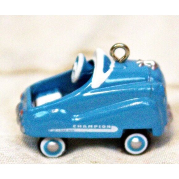 Vtg 1995 Hallmark Keepsake Ornament Mini Kiddie Car Classic Blue Murray Champion - Picture 4 of 13